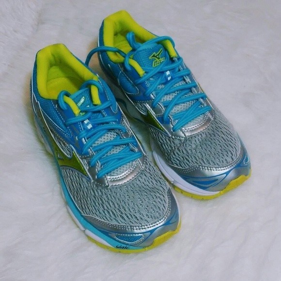 NEW Mizuno Women's Wave Inspire 13 Teal/White Running Sneakers US 6 Athletic - Picture 2 of 9